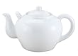 HIC 71/372-3W White Porcelain Teapot w/ Infuser - 16 ounce