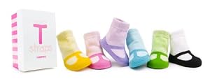Trumpette Mary Jane T Strap Socks, Assorted, 0-12 Months