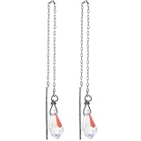 Aurora SWAROVSKI CRYSTAL Tear Drop Threader Earrings