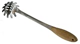 Natural Home Stainless Steel and Bamboo Spaghetti Fork and Server