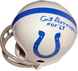 Art Donovan Signed Baltimore Colts 2bar Mini Helmet - HOF 68