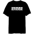 Hamlet Play Disc Golf Sports Mens T-Shirt (Black, Sizes X-Small - XXX-Large)
