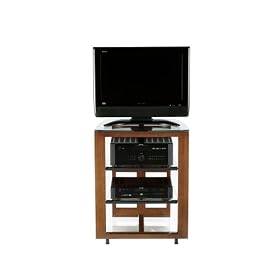 BDI Deploy 9621, Tall Single-Wide Open TV Stand - Natural Stained Cherry