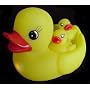 Light-Up Flashing LED Rubber Duck Family of 4
