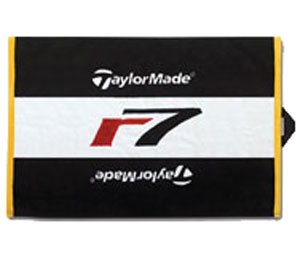 TaylorMade Golf r7 Cart Towel 16x24 - Black/White - 0105062940