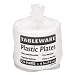 Plastic Dinnerware, Plates, 6 Diameter, White, 125 per Pack