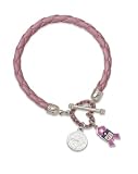 NFL Pittsburgh Steelers Breast Cancer Awareness Bracelet by LogoArt