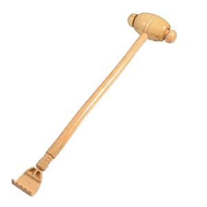 Wooden Handle Double Ended Back Scratcher Hammer Massager