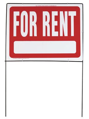 For Rent with Frame Yard Sign For Rent with Frame Yard Sign