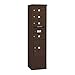 Salsbury Industries 3915S-04ZFP Front Loading/Single Column Free Standing Horizontal 4C Mailbox Bronze