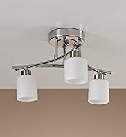 Opal Glass 3 Flush Ceiling Light