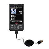 IMAGE OF Retractable USB Cable for the Sony Walkman NW-A919 with Power Hot Sync and Charge capabilities - uses Gomadic TipExchange Technology