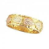 Gorgeous! Yellow-gold Black Hills Gold Diamond-cut Women's Men's Wedding-Bands