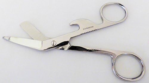 Gripsors Bandage Scissors 5.5 inch with gripping teeth and hook
