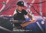 Marc Valdes, Kane County Cougars - Marlins Affiliate Autographed Card