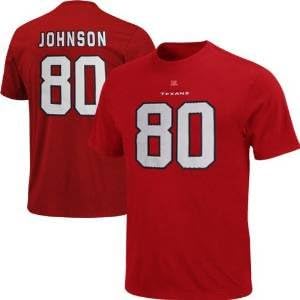 NFL Andre Johnson Houston Texans Eligible Receiver T-Shirt - Red (XX-Large)