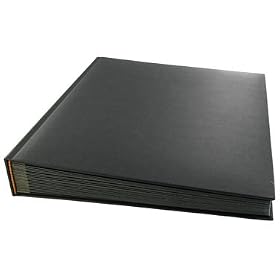 Paperchase Self Adhesive Album. 40 Pages. Black Kraft Design