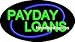 Payday Loans Flashing Neon Sign Payday Loans Flashing Neon Sign