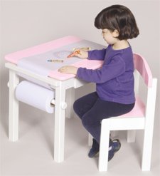 Baby: Art Table & Chair   Natural/Red