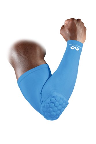 McDavid Sports Medicine 6500 Hex Shooter Arm Sleeve, Small, Carolina Blue