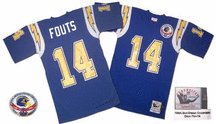 Dan Fouts 1984 San Diego Chargers #14 Authentic Throwback Mitchell and Ness NFL Football Jersey (Royal, Sizes 56-60)