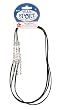 Team Sport Faux Suede Necklace, 18 In., Black, 3 Pc Pkg (Pack of 1)
