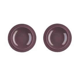 Emile Henry 9-inch Soup Pasta Bowls, Set of 2, Figue by Emile Henry