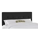 Georgetown Velvet Headboard - Black (CalKing)