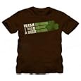 St. Patrick's Day Irish I Had A Beer Distressed Brown Adult T-shirt Tee
