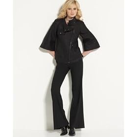 Anne Klein Textured Asymmetrical Suit