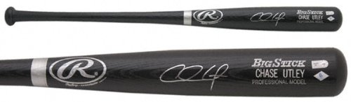Buy Chase Utley Autographed Engraved Big Stick Baseball Bat by Mounted Memories now!