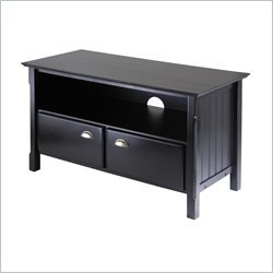 Winsome Wood 20244 44.5in. Timber TV Stand, Black