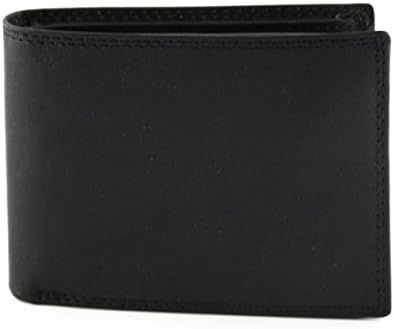 Made In Italy Genuine Leather Man Wallet, 14 Credit Cards / Documents Slots Color Black - Accessories