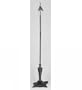 65 Inch Fluted Fleur Floor Base/3lt Inch V Inch Pc Lamp Bases And Fixture Hardware
