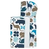 DwellStudio Gio Aqua Hooded Towel