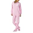 Nick & Nora&reg; Womens Footie Pajamas - Pink Snow Bunny