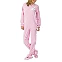 Nick & Nora&reg; Womens Footie Pajamas - Pink Snow Bunny