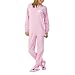 Nick & Nora® Womens Footie Pajamas - Pink Snow Bunny