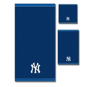 New York NY Yankees MLB Embroidered 100% Cotton 3 PC Towel Set