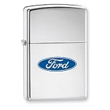 Zippo Ford Oval High Polish Chrome Lighter