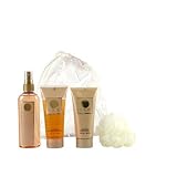 Womens designers Perfume by Coty, ( NOKOMIS GIT SET ( BODY MIST 4 OZ & SHOWER GEL 3 OZ & BODY LOTION 3 OZ & POOF BODY SPONGE & CLEAR PLASTIC TOTE ) ) + On Sale ) - @Up To 55% Off