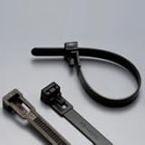 エスケイ工機 SKリリースタイ 再使用可能 標準グレード 全長145mm 幅7.3mm 100本入り RS-145HC