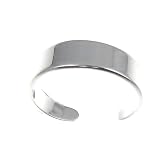 Sterling Silver Plain Band Toe Ring