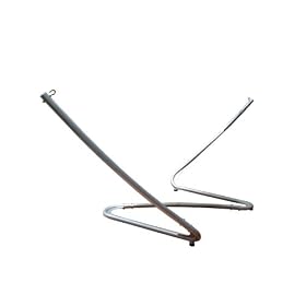 VIFAH V303 Metal Hammock Stand with Zig-Zag Design, Silver