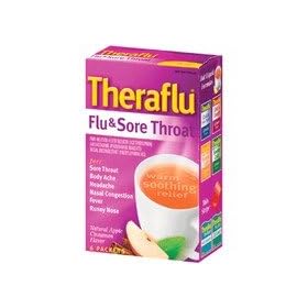 Theraflu Flu & Sore Throat-Apple-6ct