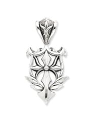 Sterling Silver Cross w/Shield Pendant