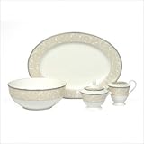 Elegance Scroll Pearl Oval Platter