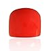 JanKuo Jewelry Artificial Stone Glass Red Coral Color Dome Cocktail Ring with Gift Box