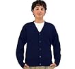 Boys' Cardigan Sweater in Navy with Pockets by French Toast