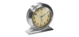 Infinity Instruments Brushed Nickel Metal Alarm Clock